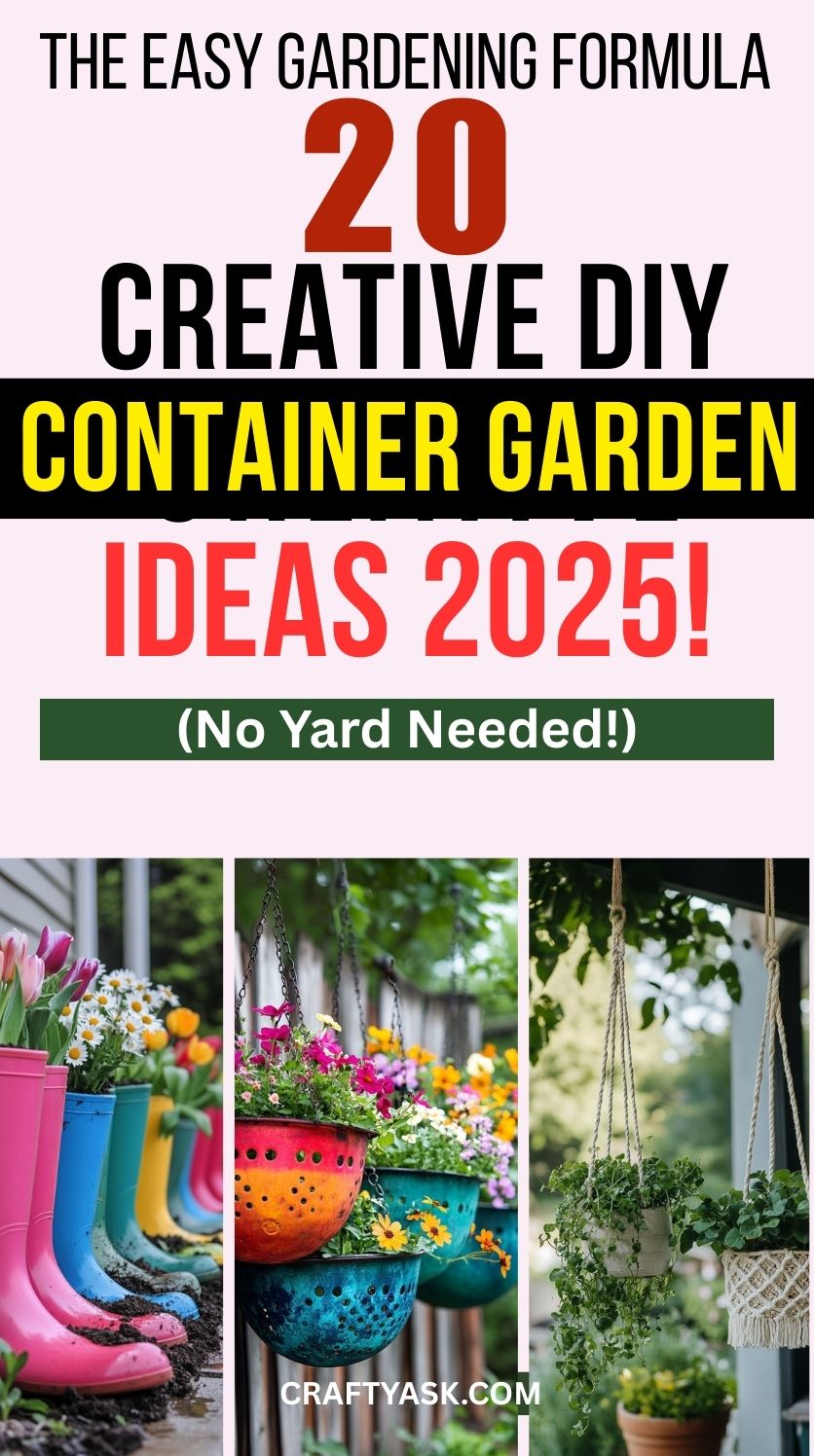 20 DIY Container Gardening Ideas (No Yard Needed!)
