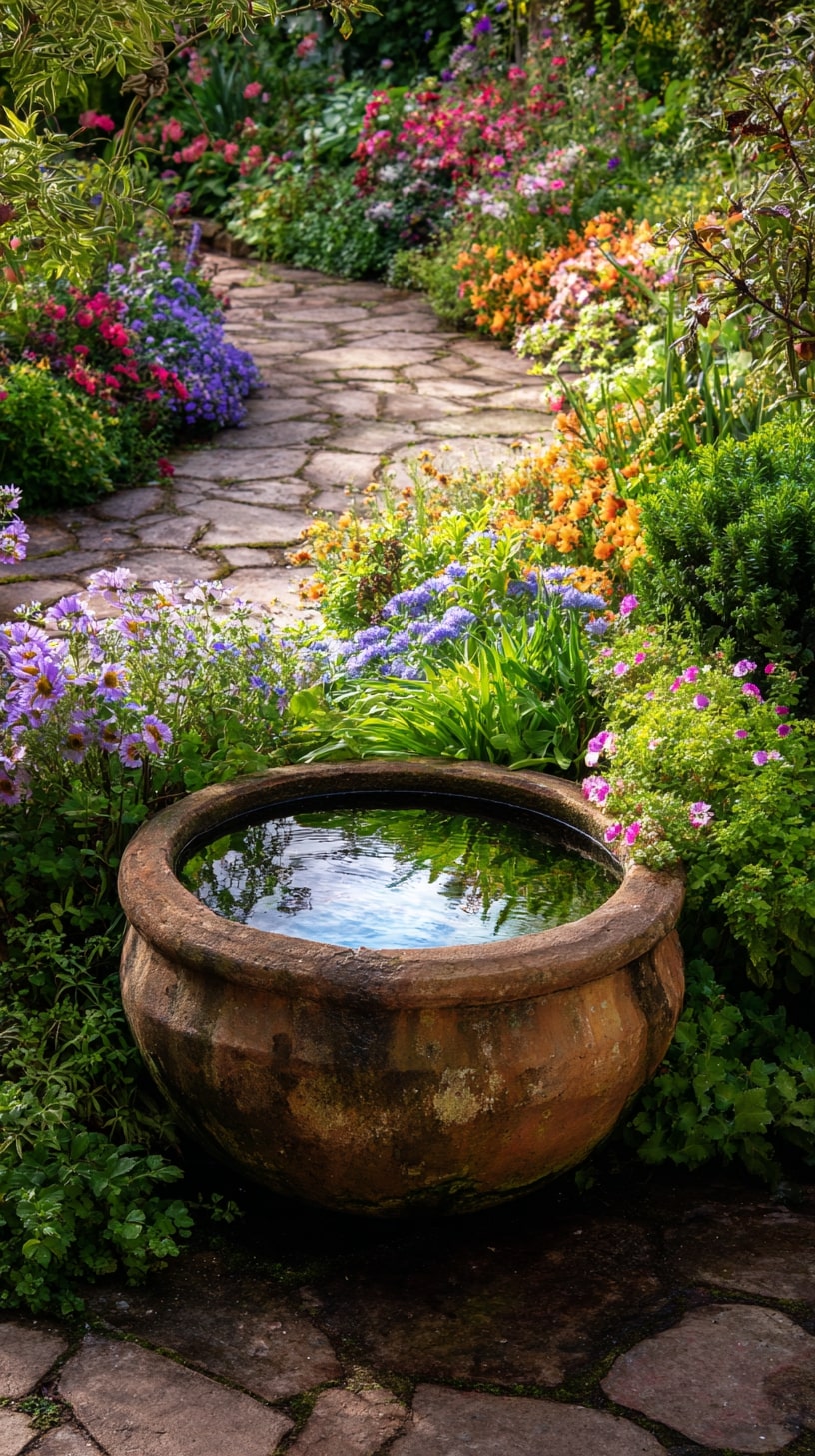 Garden Pathway for Pollinator Hydration