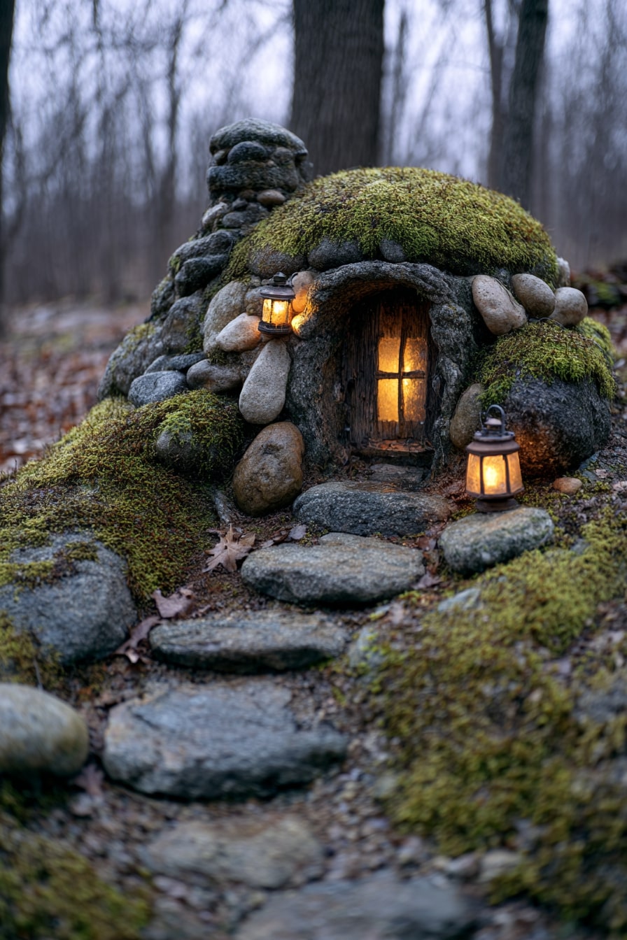 Shape a Hobbit-Style Hideaway with Stone and Moss