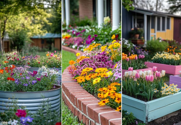 Raised Flower Beds That Work Perfectly Along Fences
