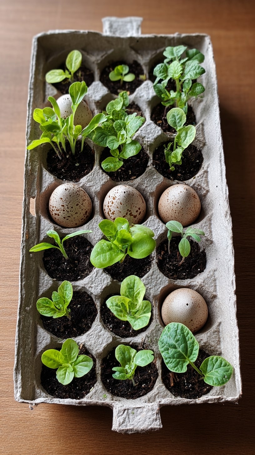 Start Seedlings in a Repurposed Egg Carton